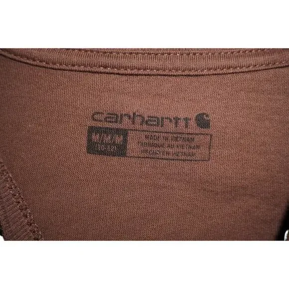 Carhartt Youth Brown Long Sleeve Pocket Tee – Dog Duck Hunt Graphic Back Size M - Picture 3 of 7